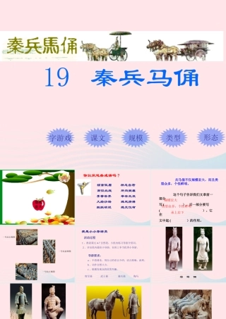 四年级语文上册 第五组 19 秦兵马俑课件 新人教版-新人教版小学四年级上册语文课件