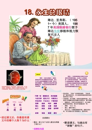 四年级语文下册 第五单元 18《永生的眼睛》课件 新人教版-新人教版小学四年级下册语文课件