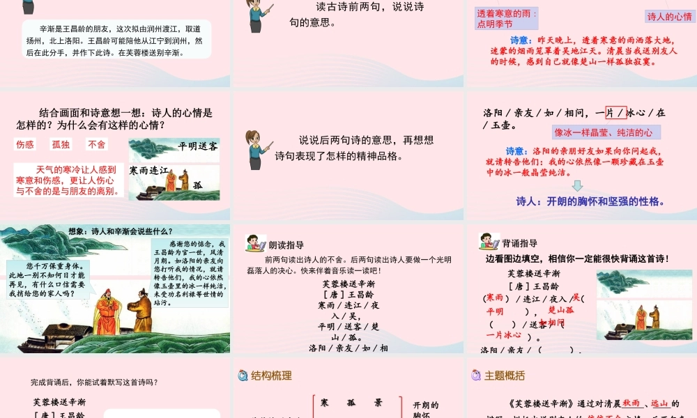 四年级语文下册 第七单元 21《古诗三首》教学课件 新人教版-新人教级下册语文课件