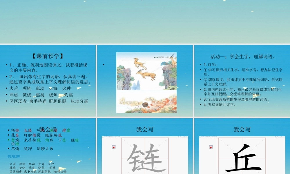 四年级语文下册 17 生命的壮歌课件1 苏教版-苏教版小学四年级下册语文课件