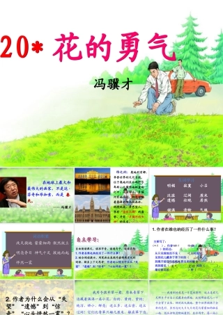 四年级语文下册 第五单元 20《花的勇气》课件1 新人教版-新人教版小学四年级下册语文课件
