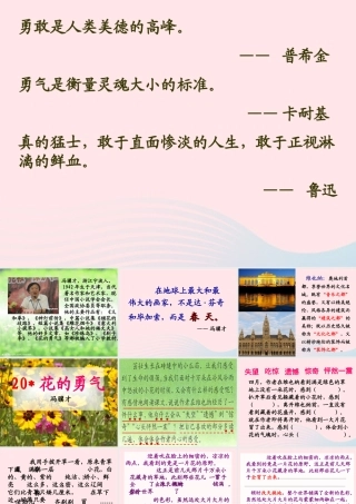 四年级语文下册 第五单元 20《花的勇气》课件2 新人教版-新人教版小学四年级下册语文课件