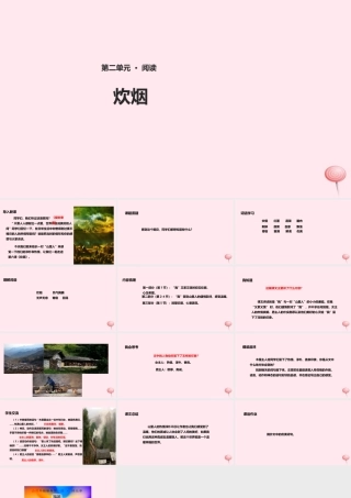 四年级语文上册 第二单元 6《炊烟》课件 冀教版-冀教版小学四年级上册语文课件