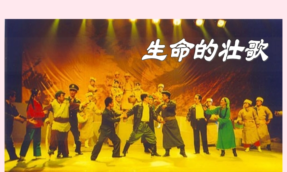 四年级语文下册 第五单元 第17课《生命的壮歌》课件 苏教版