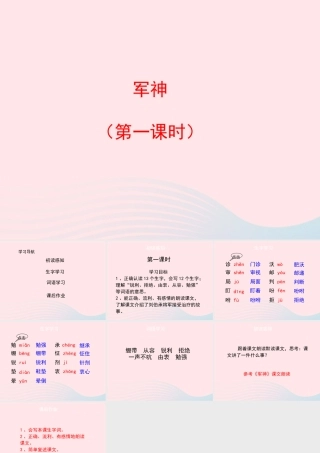 四年级语文上册 第六单元 27《军神》（第1课时）课件 冀教版-冀教版小学四年级上册语文课件