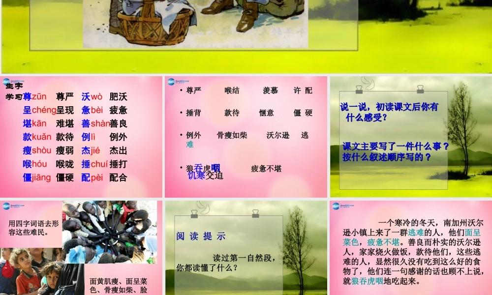 四年级语文下册 7 尊严教学课件 新人教版-新人教版小学四年级下册语文课件