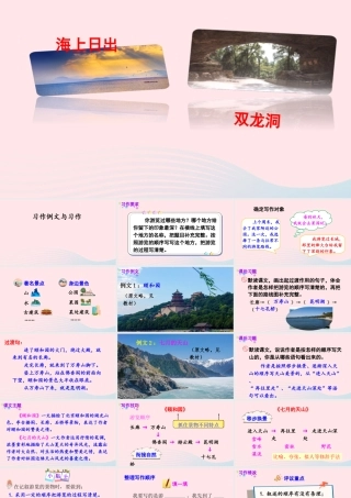 四年级语文下册 第五单元《习作：游       》教学课件 新人教版-新人教版小学四年级下册语文课件