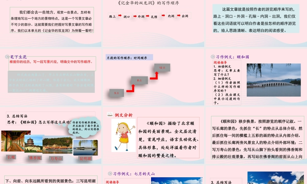 四年级语文下册 第五单元《习作：游       》课件 新人教版-新人教版小学四年级下册语文课件