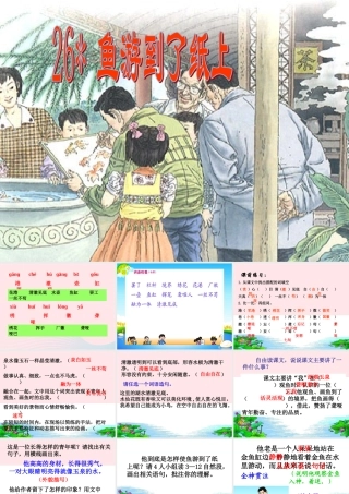 四年级语文下册 第七单元 26《鱼游到了纸上》课堂教学课件1 新人教版-新人教版小学四年级下册语文课件