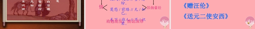 四年级语文上册 第六单元 别董大课件2 西师大版-西师大版小学四年级上册语文课件
