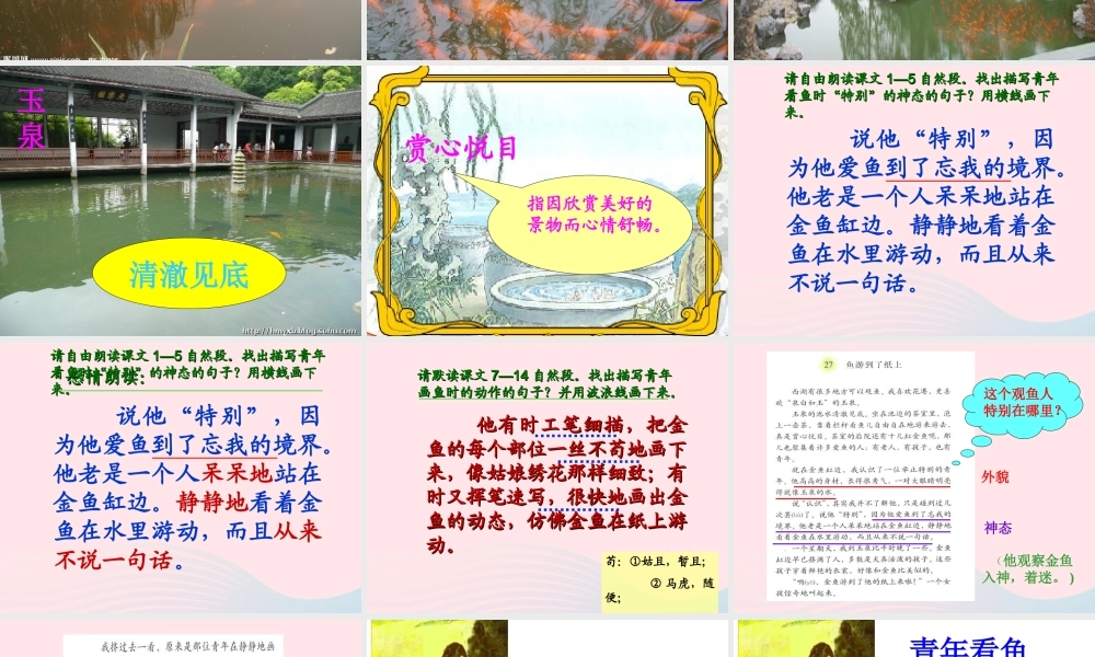 四年级语文下册 第七单元 27 鱼游到了纸上课件 新人教版-新人教版小学四年级下册语文课件