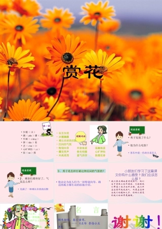 四年级语文上册 第二单元 7《赏花》优质同步课件 冀教版-冀教版小学四年级上册语文课件