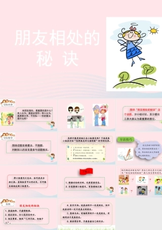 四年级语文下册 第六单元《口语交际：朋友相处的秘诀》教学课件 新人教版-新人教版小学四年级下册语文课件