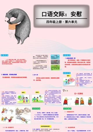 四年级语文上册 第六单元 口语交际、习作、语文园地教学课件 新人教版-新人教版小学四年级上册语文课件