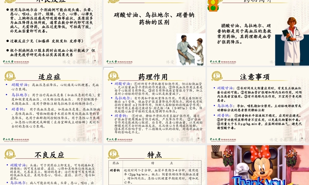 注射用盐酸乌拉地尔PPT参考幻灯片