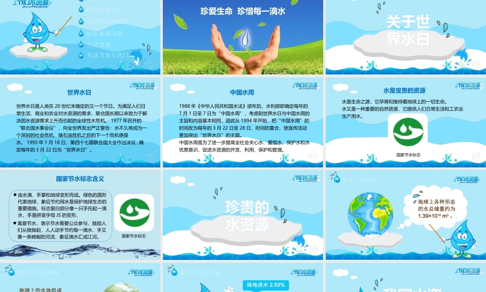 节约用水主题班会