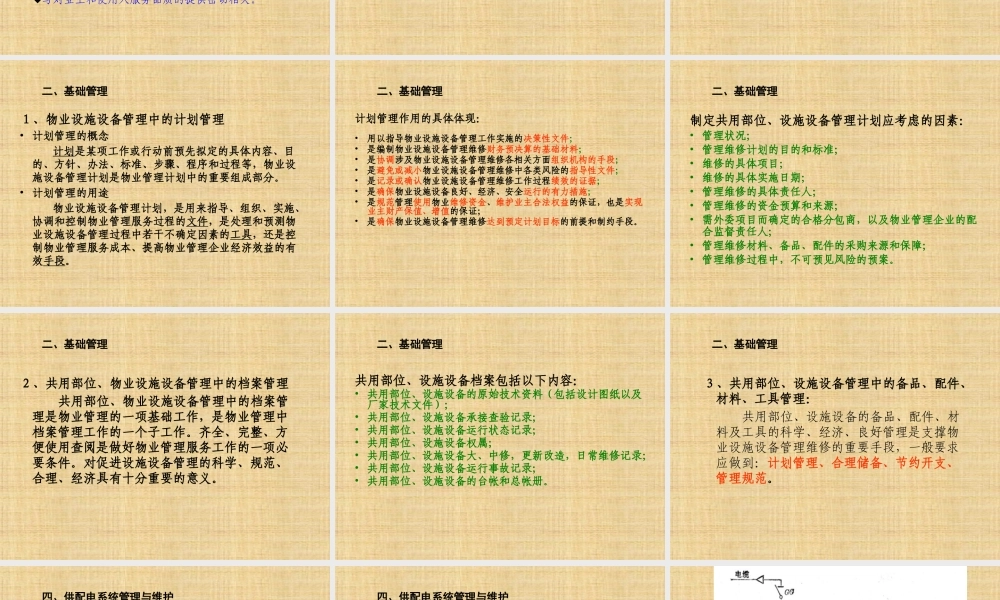 物业设备设施管理--课件