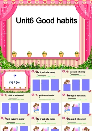 春五年级英语下册 Unit 6《Good Habits》课件2 广东版开心-广东版小学五年级下册英语课件