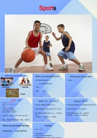 春六年级英语下册 Lesson 1《PingPong and Basketball》课件2 （新版）冀教版（三起）-（新版）冀教版小学六年级下册英语课件