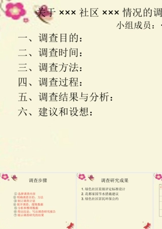 春六年级科学下册 2.4《我们的绿色社区建议》课件1 大象版-大象版小学六年级下册自然科学课件