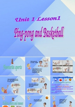 春六年级英语下册 Lesson 1《PingPong and Basketball》课件6 （新版）冀教版（三起）-（新版）冀教版小学六年级下册英语课件