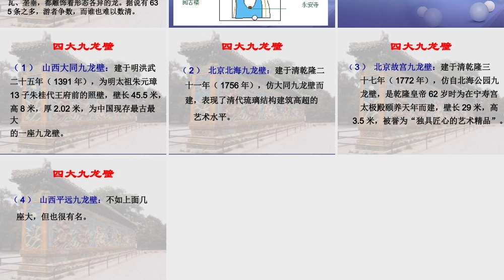 春二年级语文下册 第八单元 第31课《九龙壁》教学课件 冀教版-冀教版小学二年级下册语文课件