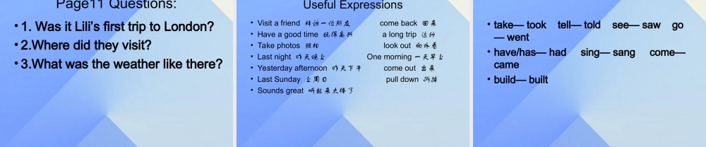 春六年级英语下册 Lesson 2《Did you play basketball yesterday》课件1 科普版-人教版小学六年级下册英语课件
