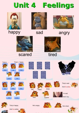 春三年级英语下册 Unit 4 Feelings课件3 剑桥版-人教版小学三年级下册英语课件