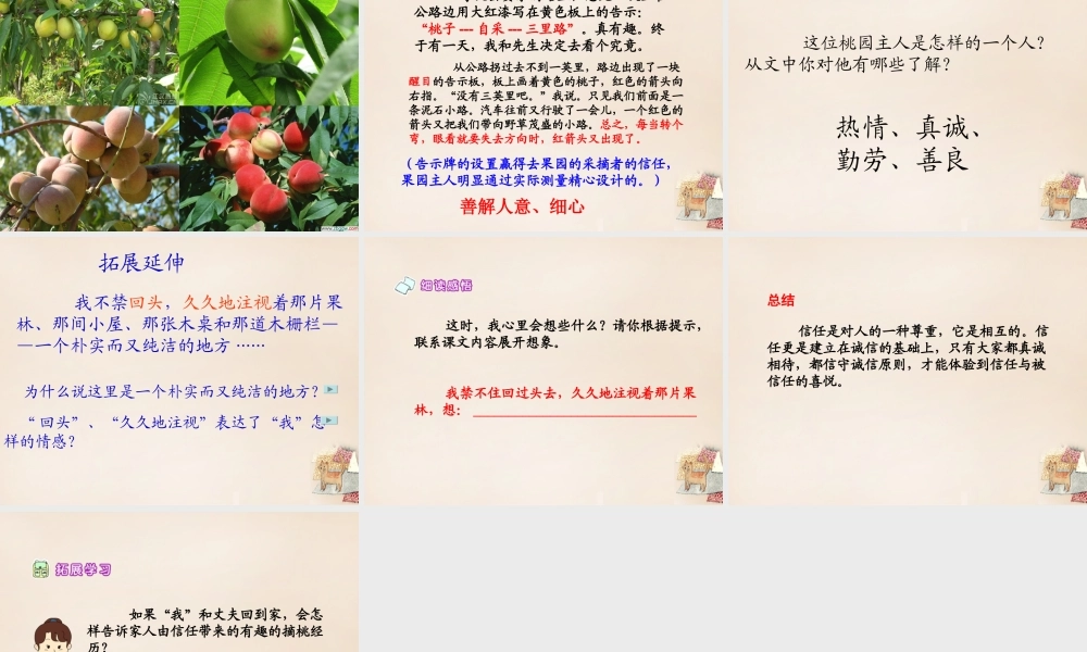 春五年级语文下册 22《信任》课件1 沪教版-沪教版小学五年级下册语文课件