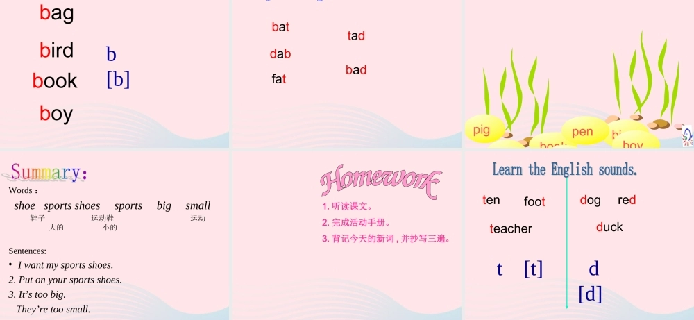 春三年级英语下册 Unit 6 Clothes（1）B课件1 闽教版（三起）-闽教版小学三年级下册英语课件