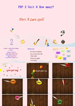 春三年级英语下册 Unit 6 How many Part A Let’s spell教学课件 人教PEP-人教PEP小学三年级下册英语课件