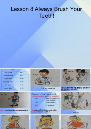 春六年级英语下册 Lesson 8《Always brush your teeth》课件2 （新版）冀教版（三起）-（新版）冀教版小学六年级下册英语课件