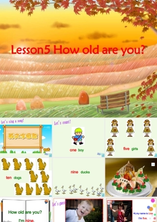 秋三年级英语上册 Lesson 5 How old are you课件2 科普版-人教版小学三年级上册英语课件