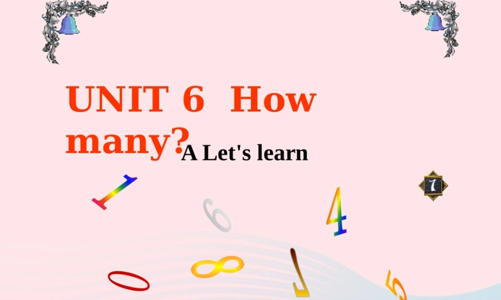春三年级英语下册 Unit 6 How many Part A Let's learn教学课件 人教PEP-人教PEP小学三年级下册英语课件
