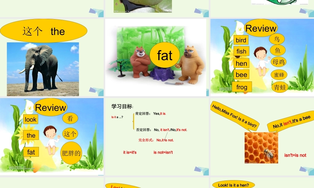 秋三年级英语上册 Lesson 7 Is it a bird课件5 科普版-人教版小学三年级上册英语课件