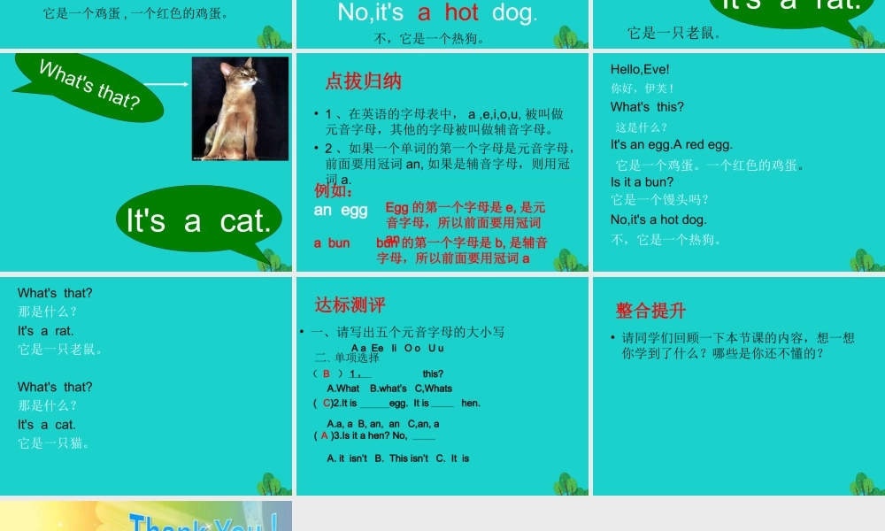 秋三年级英语上册 Lesson 8 What’s this课件5 科普版-人教版小学三年级上册英语课件