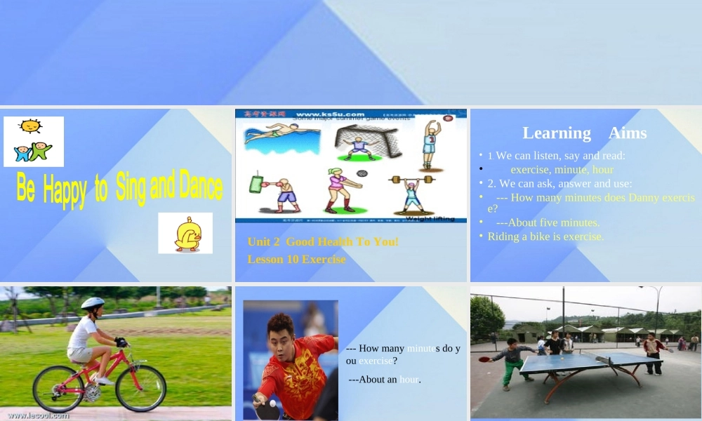 春六年级英语下册 Lesson 10《Exercise》课件3 （新版）冀教版（三起）-（新版）冀教版小学六年级下册英语课件
