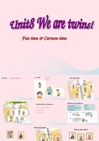 春三年级英语下册 Unit 8 We're twins课件3 （新版）牛津译林版-牛津版小学三年级下册英语课件