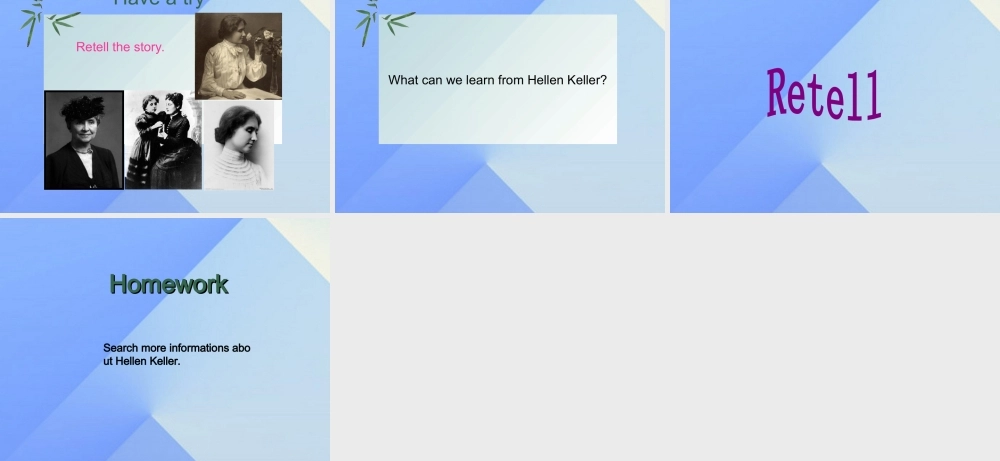 春六年级英语下册 Lesson 12《Hellen Keller》课件1 （新版）冀教版（三起）-（新版）冀教版小学六年级下册英语课件