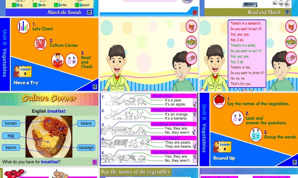 春三年级英语下册 Unit 8《Vegetables》课件3 北师大版（三起）-北师大版小学三年级下册英语课件