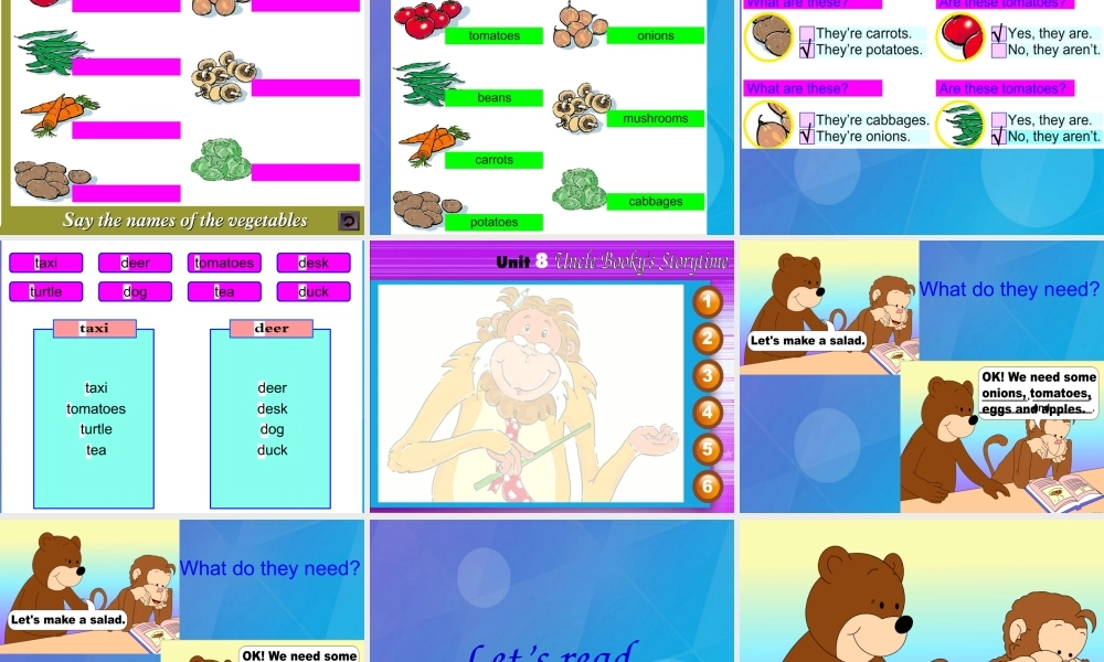 春三年级英语下册 Unit 8《Vegetables》课件3 北师大版（三起）-北师大版小学三年级下册英语课件