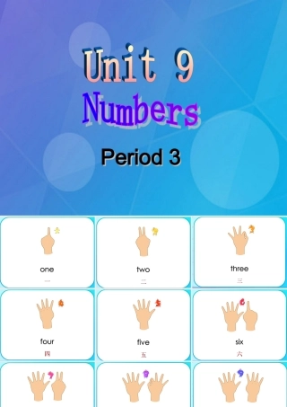 春三年级英语下册 Unit 9《Numbers》课件3 北师大版（三起）-北师大版小学三年级下册英语课件