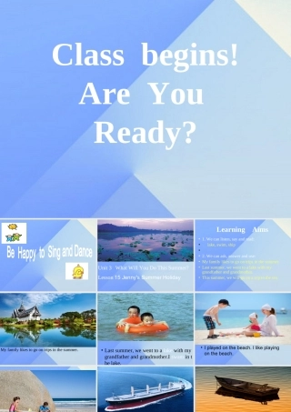 春六年级英语下册 Lesson 15《Jenny’s summer holiday》课件2 （新版）冀教版（三起）-（新版）冀教版小学六年级下册英语课件