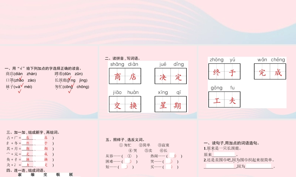 春二年级语文下册 课文6 20蜘蛛开店课件 新人教版-新人教版小学二年级下册语文课件