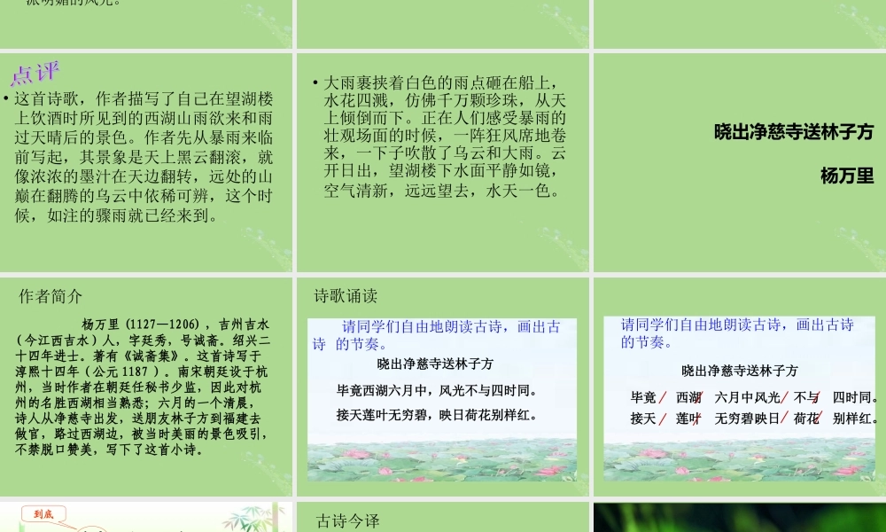 春五年级语文下册 第七单元 24 古诗两首教学课件 苏教版-苏教版小学五年级下册语文课件