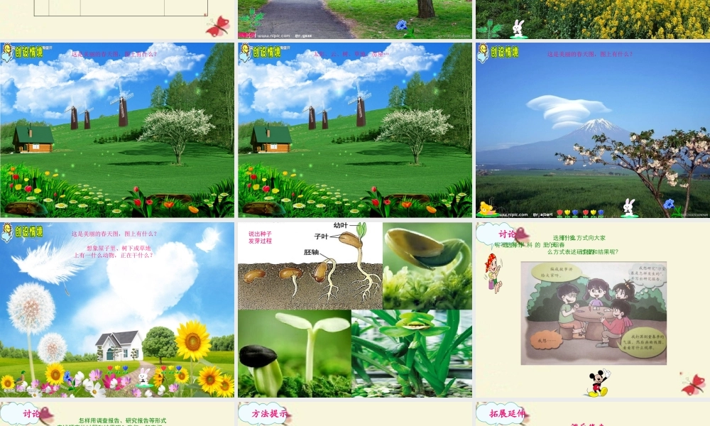 春五年级科学下册 1.1《春天在哪里》课件 大象版-大象版小学五年级下册自然科学课件