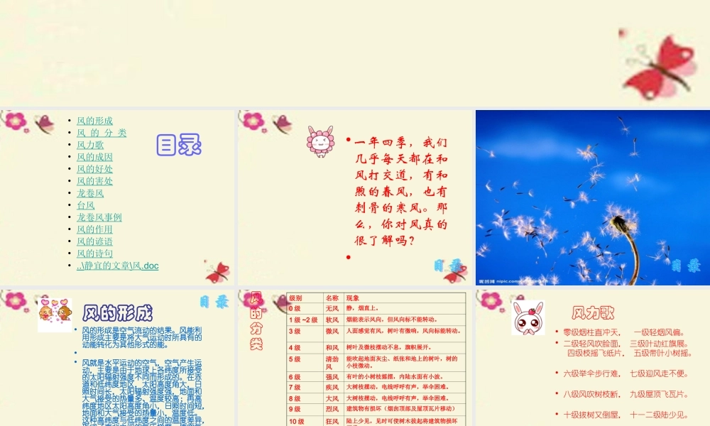 春五年级科学下册 2.2《春风拂面》课件2 大象版-大象版小学五年级下册自然科学课件