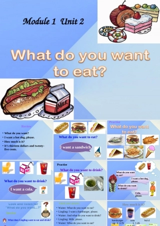 春六年级英语下册 Module 1 Unit 2《What do you want to eat》课件4 （新版）外研版（一起）-（新版）外研版小学六年级下册英语课件