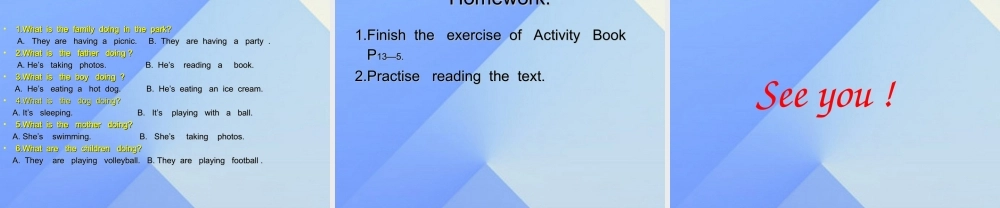 春六年级英语下册 Module 2 Unit 1 We are having our picnic课件 外研版（一起）-外研版小学六年级下册英语课件