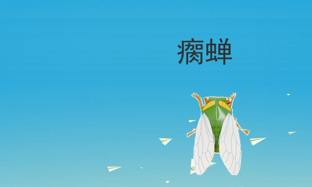 春五年级语文下册 第12课《瘸蝉》课件 冀教版-冀教版小学五年级下册语文课件